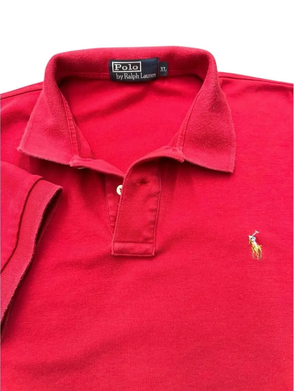 Polo Ralph Lauren Red Classic Fit Polo Shirt Men’s XL Pony Logo Preppy